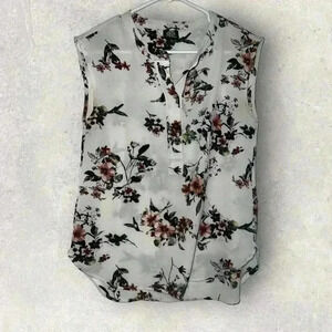 Bobeau women’s floral top size PM